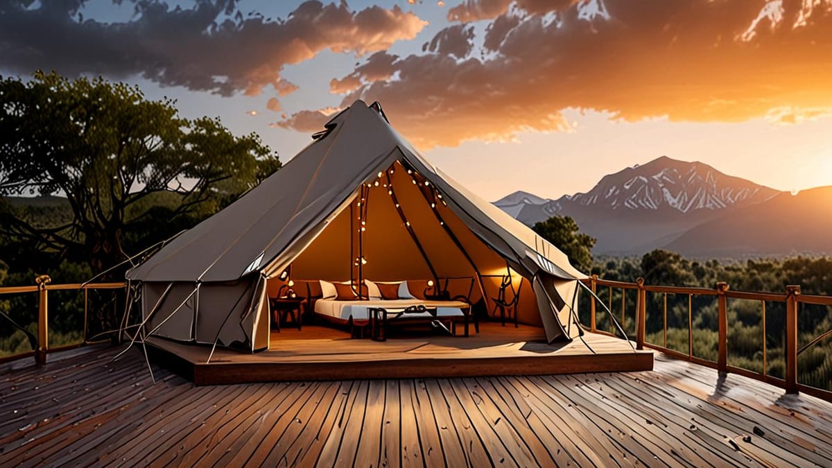 what is glamping